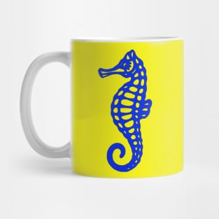 Blue Sea Horse Mug